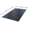 Blacha płaska aluminiowa grubość 0,6mm  arkusze o wymiarze 125x200cm